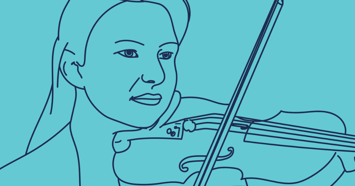 Violinist Illustration