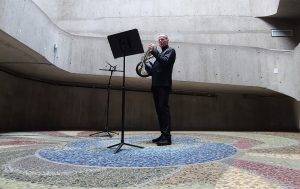 Calgary Phil musician Robert McCosh performing in Contemporary Calgary